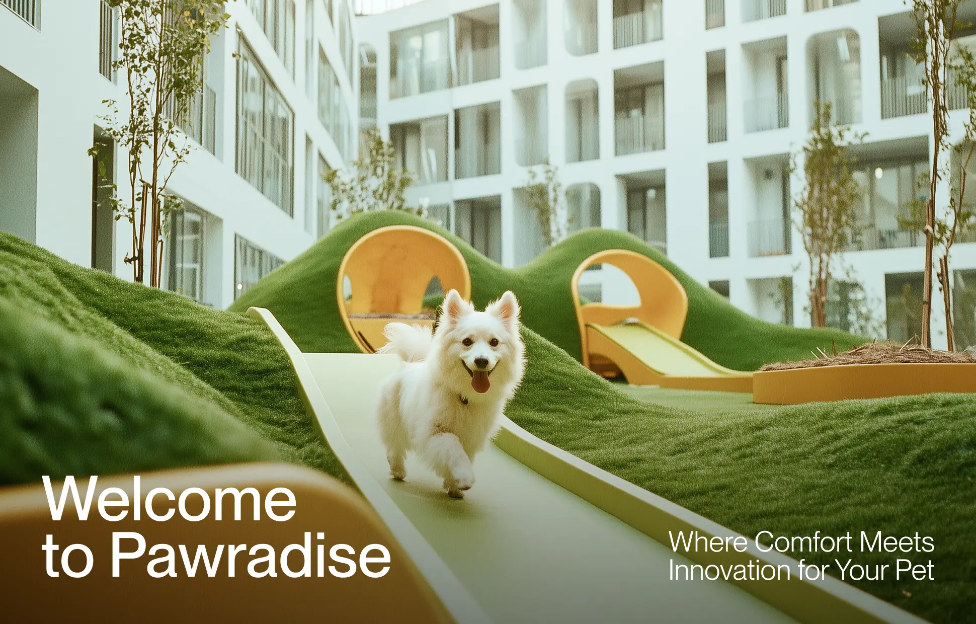 Pawradise app screens and service flow